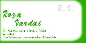 roza vardai business card