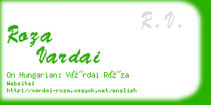 roza vardai business card